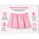 Moret Kids Girls' Ballet and Dance Chiffon Wrap Skirt - Lightweight Pull-On Practice Recital Tutu Skirt Activewear for Toddler and Little Kids, Pink, Medium