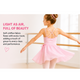 Moret Kids Girls' Ballet and Dance 2-Pack Chiffon Wrap Skirt - Lightweight Pull-On Practice Recital Tutu Skirt Activewear for Toddler and Little Kids, Pink, Small