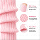 Moret Kids Girls' Ballet and Dance 3-Pack Silver Lurex Legwarmers - Sparkling Glitter 80s Costume Accessories for Gymnastics Warm Up and Active Play, Pink, One Size