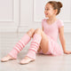 Moret Kids Girls' Ballet and Dance Silver Lurex Legwarmers - Sparkling Glitter 80s Costume Accessories for Gymnastics Warm Up and Active Play, Pink, One Size
